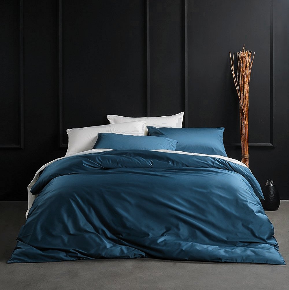 400 Thread Count Cotton Sateen, Solid Color Duvet Covers